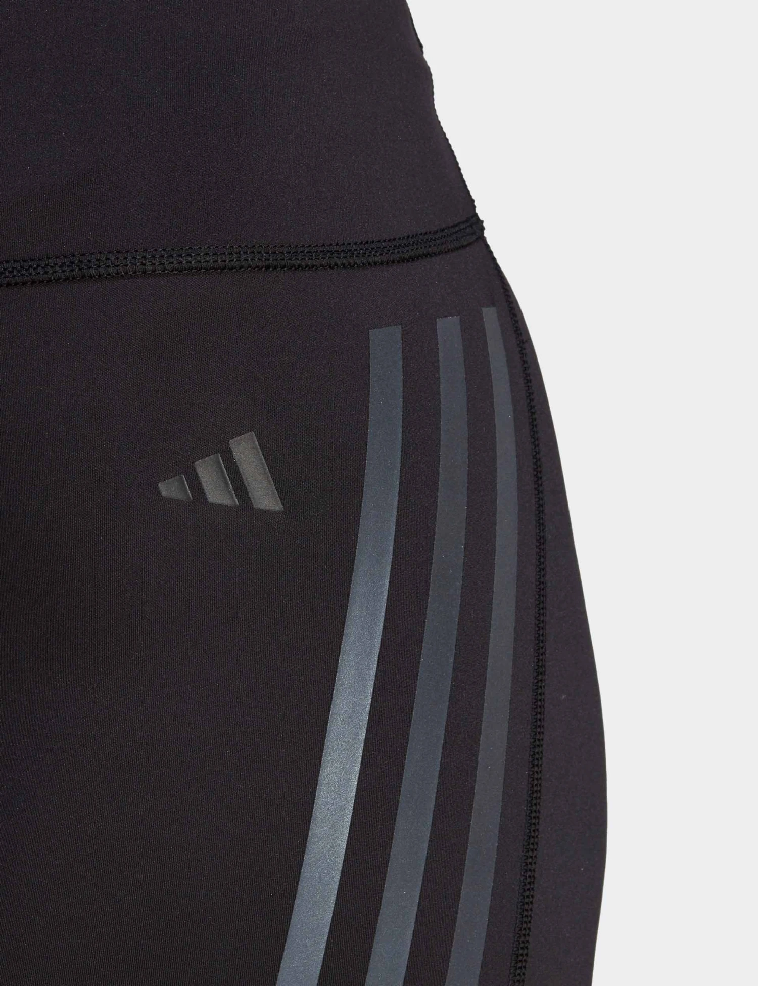 ADIDAS DailyRun 3-Stripes 5 Inch Short Leggings - Black 5 ADIDAS DailyRun 3-Stripes 5 Inch Short Leggings - Black - Image 3
