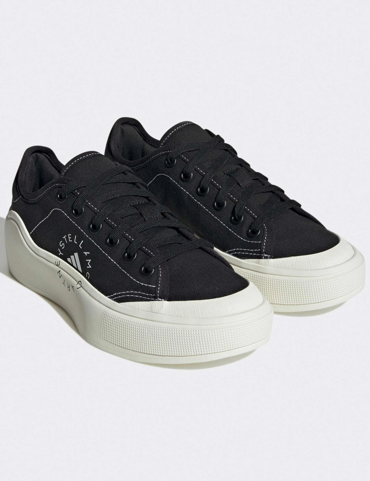 Court Shoes - Core Black/Off White 5 Court Shoes - Core Black/Off White - Image 3