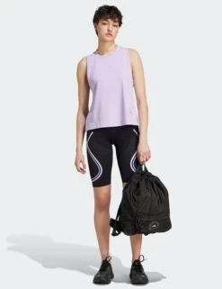 Logo Tank - Purple Glow -Sportswear Store adidas x stella mccartney logo tank purple glow IA1513 5