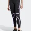 TruePace Running Leggings - Black/Purple Glow -Sportswear Store adidas x stella mccartney truepace running leggings black purple glow IB6807 1