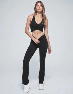 Airbrush High Waisted 7/8 Bootcut Legging - Black 11 Airbrush High Waisted 7/8 Bootcut Legging - Black -Sportswear Store alo yoga airbrush high waisted 7 8 bootcut legging black W51119R 2