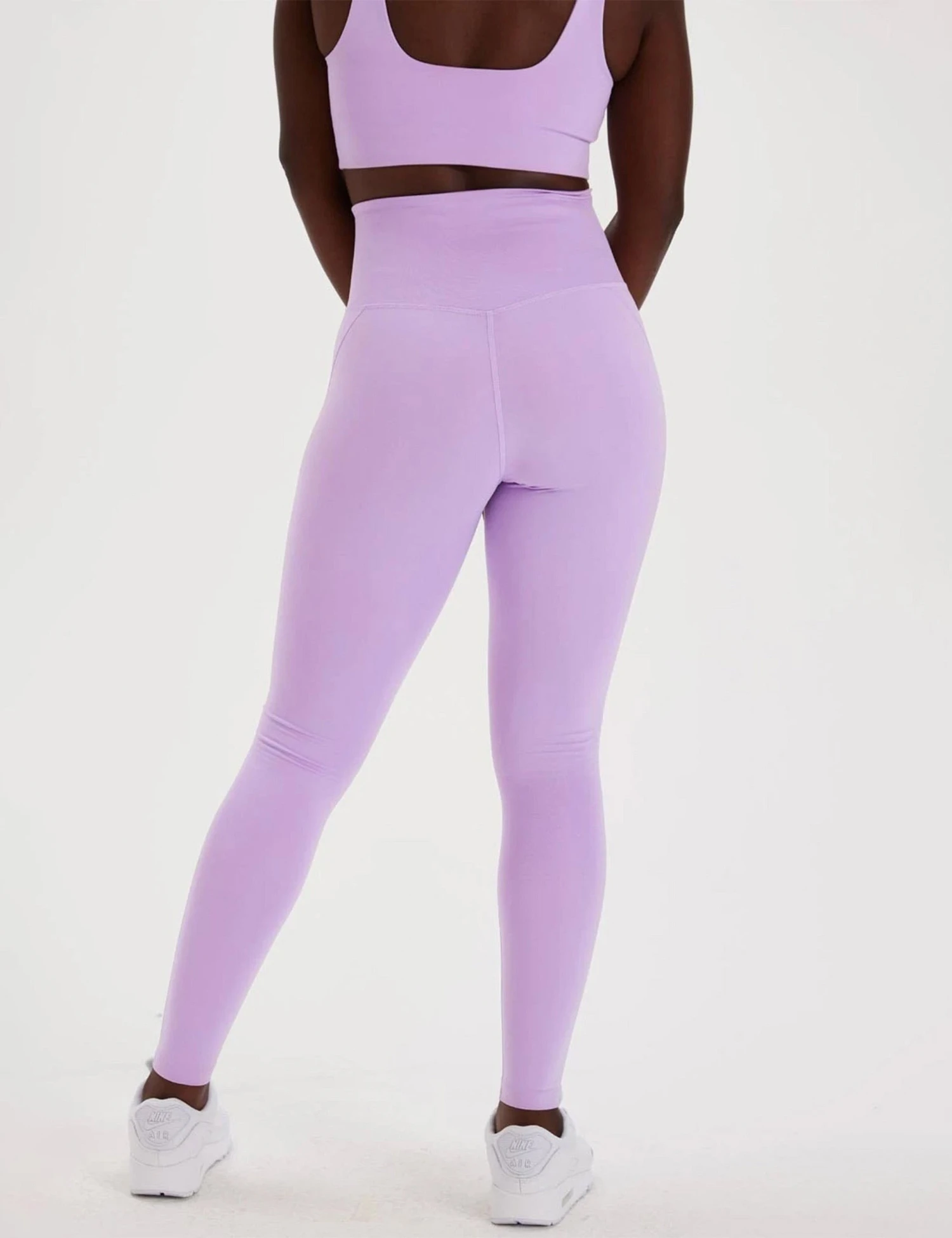 Girlfriend Collective Compressive High Waisted 7/8 Legging - Lilac 8 Girlfriend Collective Compressive High Waisted 7/8 Legging - Lilac - Image 6