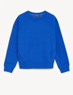 Cotton Rich Crew Neck Sweatshirt - Electric Blue 11 Cotton Rich Crew Neck Sweatshirt - Electric Blue -Sportswear Store goodmove cotton rich crew neck sweatshirt electric blue T51 3009R 4 356248e6 ce69 479d 88e9 c8ee5b609a2b