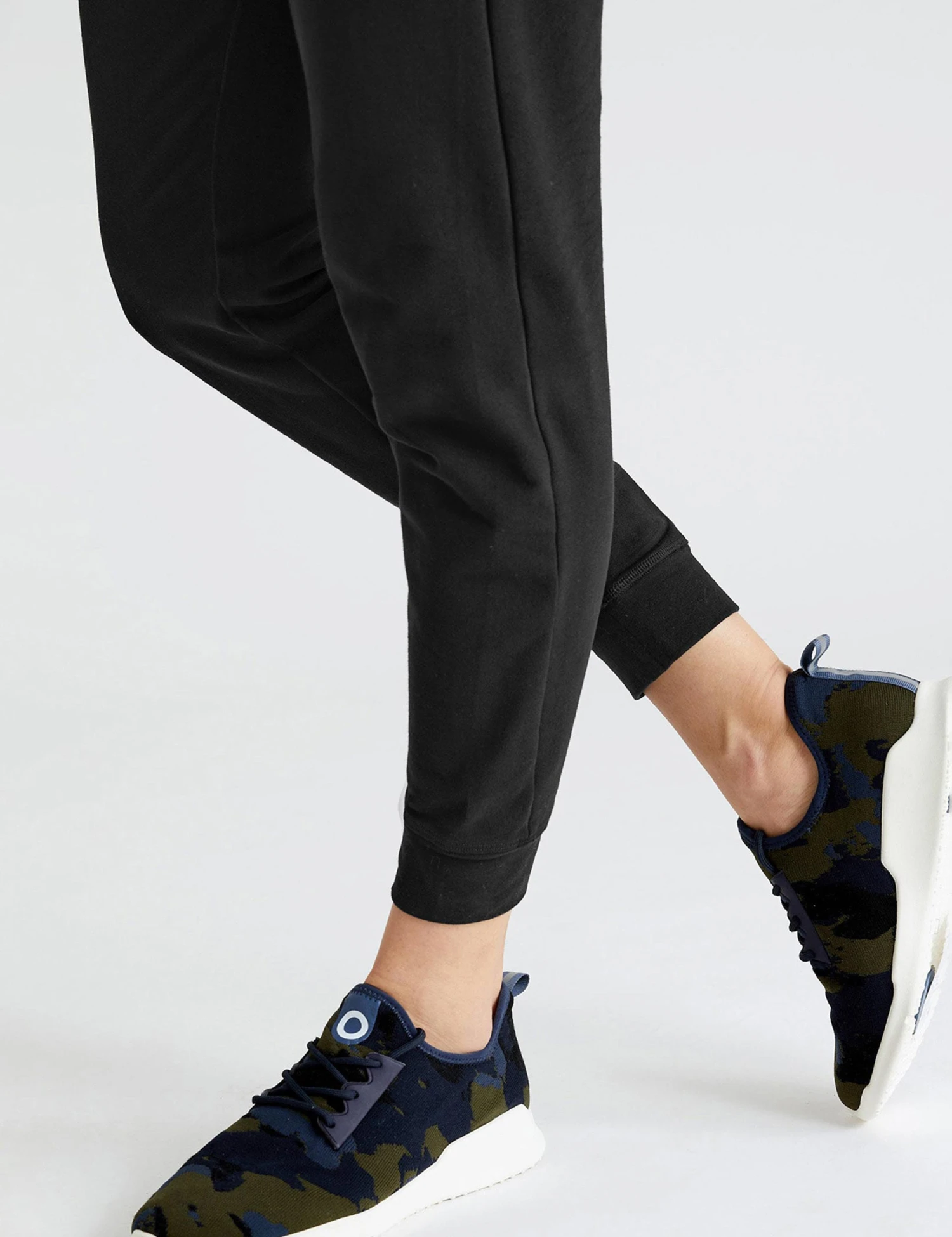 Cotton Rich Cuffed Joggers - Black 8 Cotton Rich Cuffed Joggers - Black - Image 6