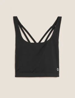 Cross Back Crop Top - Black 12 Cross Back Crop Top - Black -Sportswear Store goodmove cross back crop top black T51 5182 2