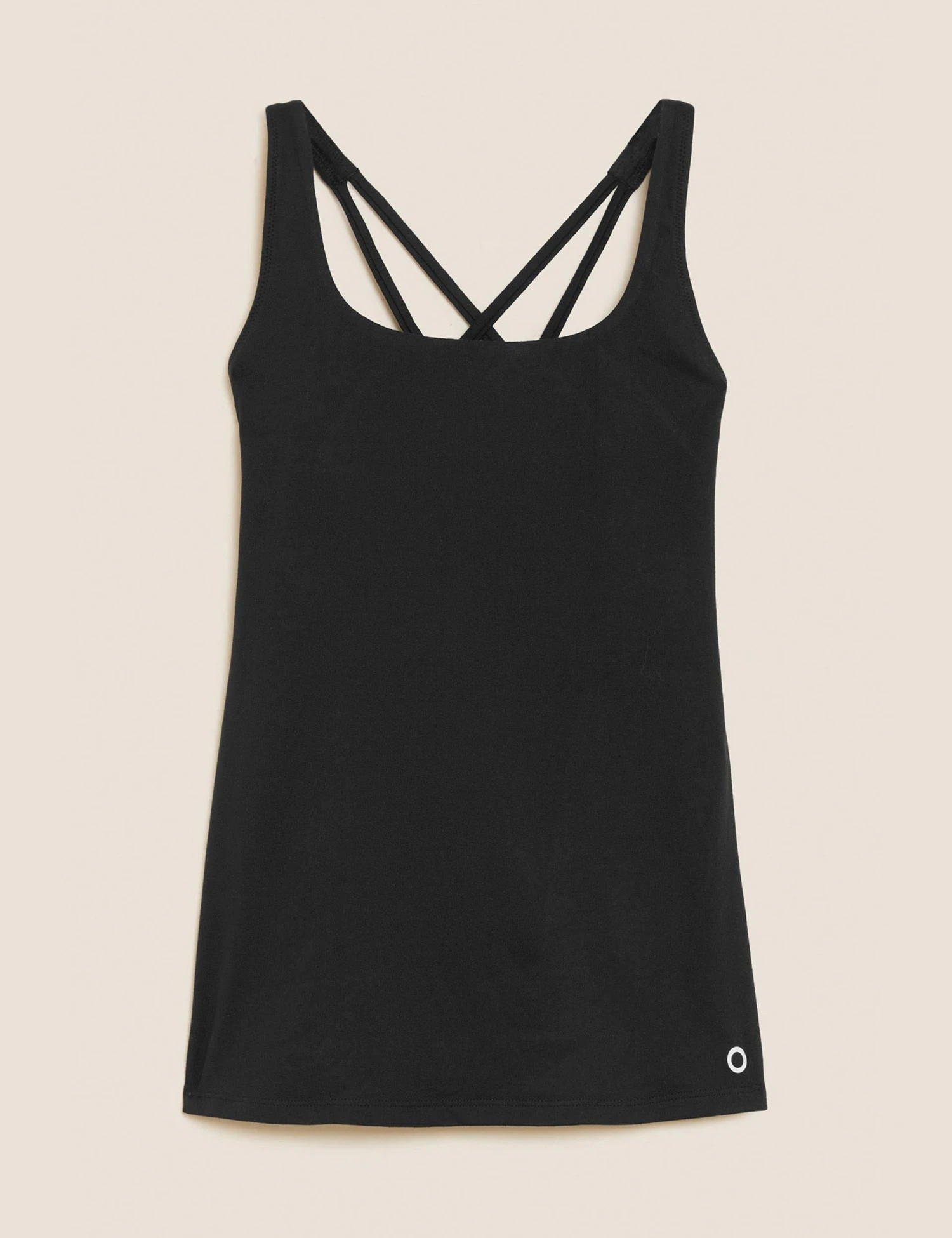 Cross Back Yoga Vest Top - Black 8 Cross Back Yoga Vest Top - Black - Image 6