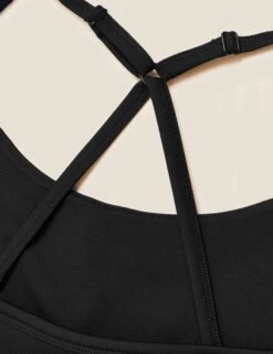 Scoop Neck Cross Back Strappy Crop Top - Black 12 Scoop Neck Cross Back Strappy Crop Top - Black -Sportswear Store goodmove scoop neck cross back strappy crop top black T51 5307 1 dacc4c59 086f 4dbb b9df 5ee5bc9ad148