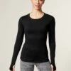 Scoop Neck Long Sleeve Top - Black -Sportswear Store goodmove scoop neck long sleeve top black T51 5159 1