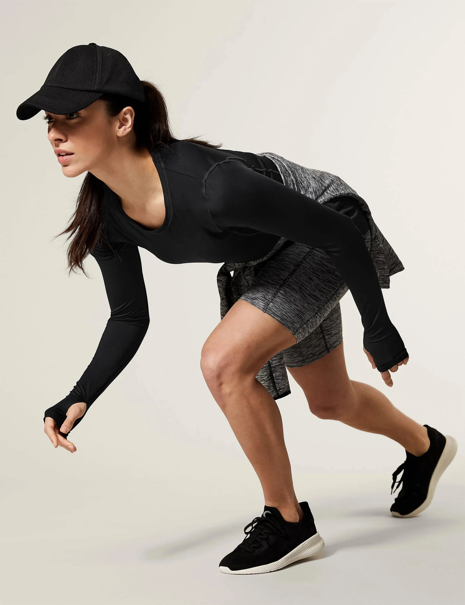 Scoop Neck Long Sleeve Top - Black 7 Scoop Neck Long Sleeve Top - Black - Image 5