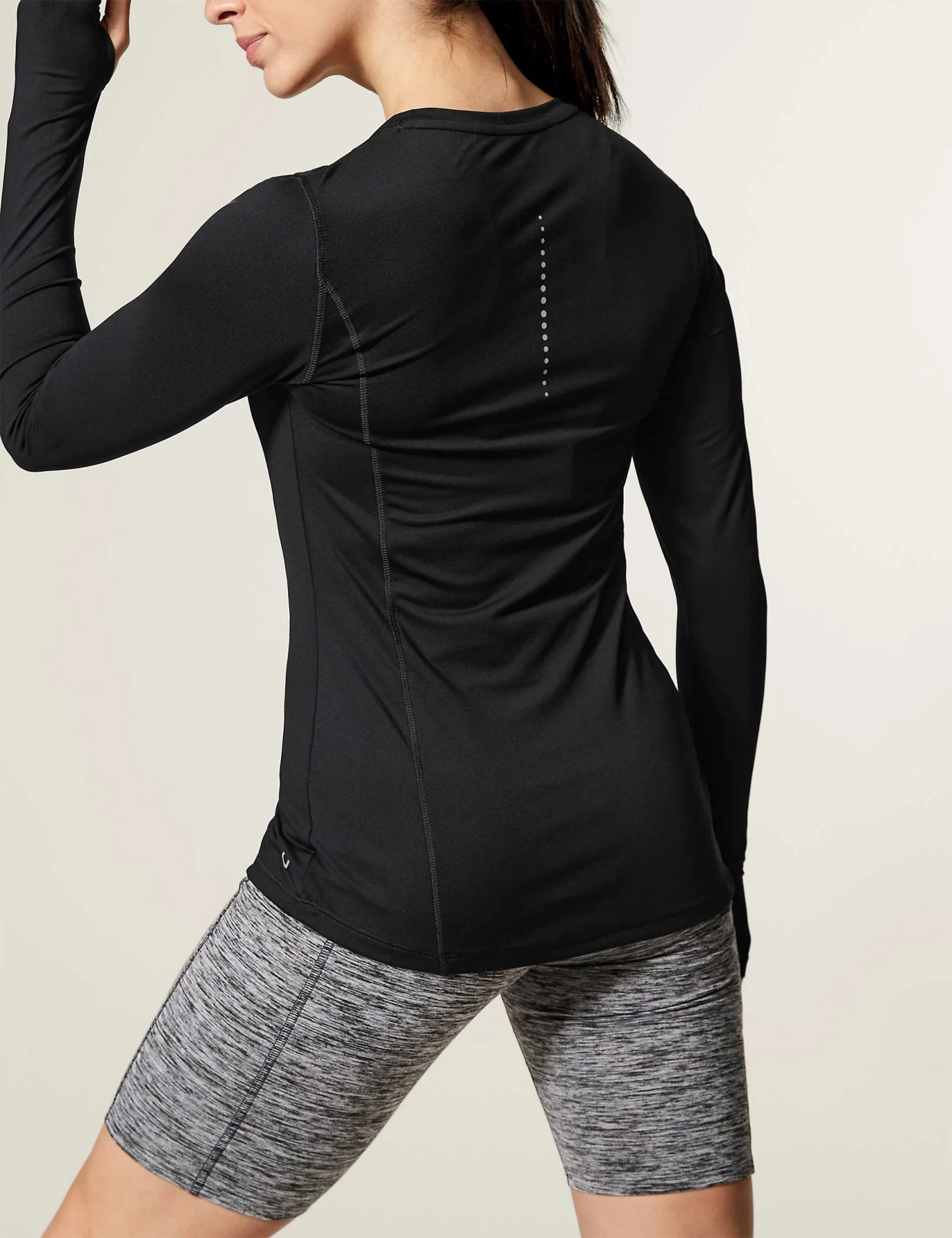 Scoop Neck Long Sleeve Top - Black 4 Scoop Neck Long Sleeve Top - Black - Image 2