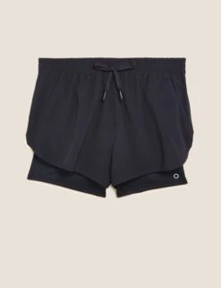 Woven Layered Gym Shorts - Black -Sportswear Store goodmove woven layered gym shorts black T51 6542 2 e6f0ed2c d1d4 436d 8eb6 c5f7270cf69f