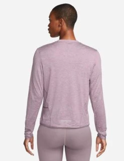 Nike Dri-FIT Swift Element UV Crew Neck Top - Violet Dust/Pewter/Heather -Sportswear Store nike dri fit swift element uv crew neck top violet pewter heather fb4297 536 2
