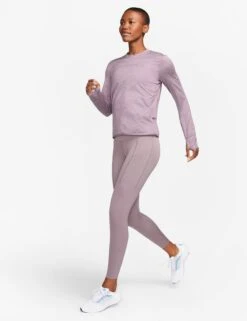 Nike Dri-FIT Swift Element UV Crew Neck Top - Violet Dust/Pewter/Heather -Sportswear Store nike dri fit swift element uv crew neck top violet pewter heather fb4297 536 4 4a4e9f4d 031e 44e9 89ee 68f01e9ea063