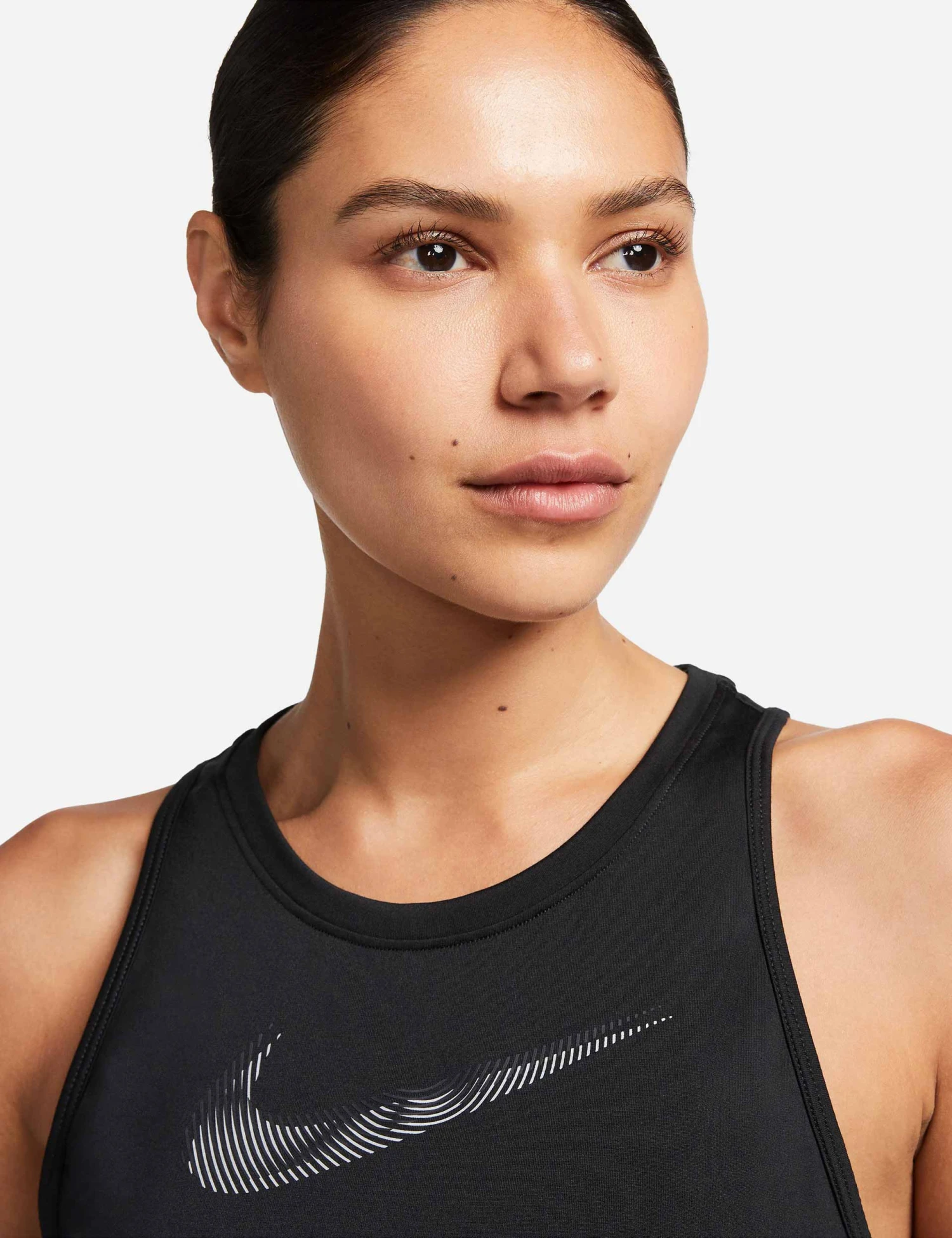 Nike Dri-FIT Swoosh Tank Top - Black 5 Nike Dri-FIT Swoosh Tank Top - Black - Image 3
