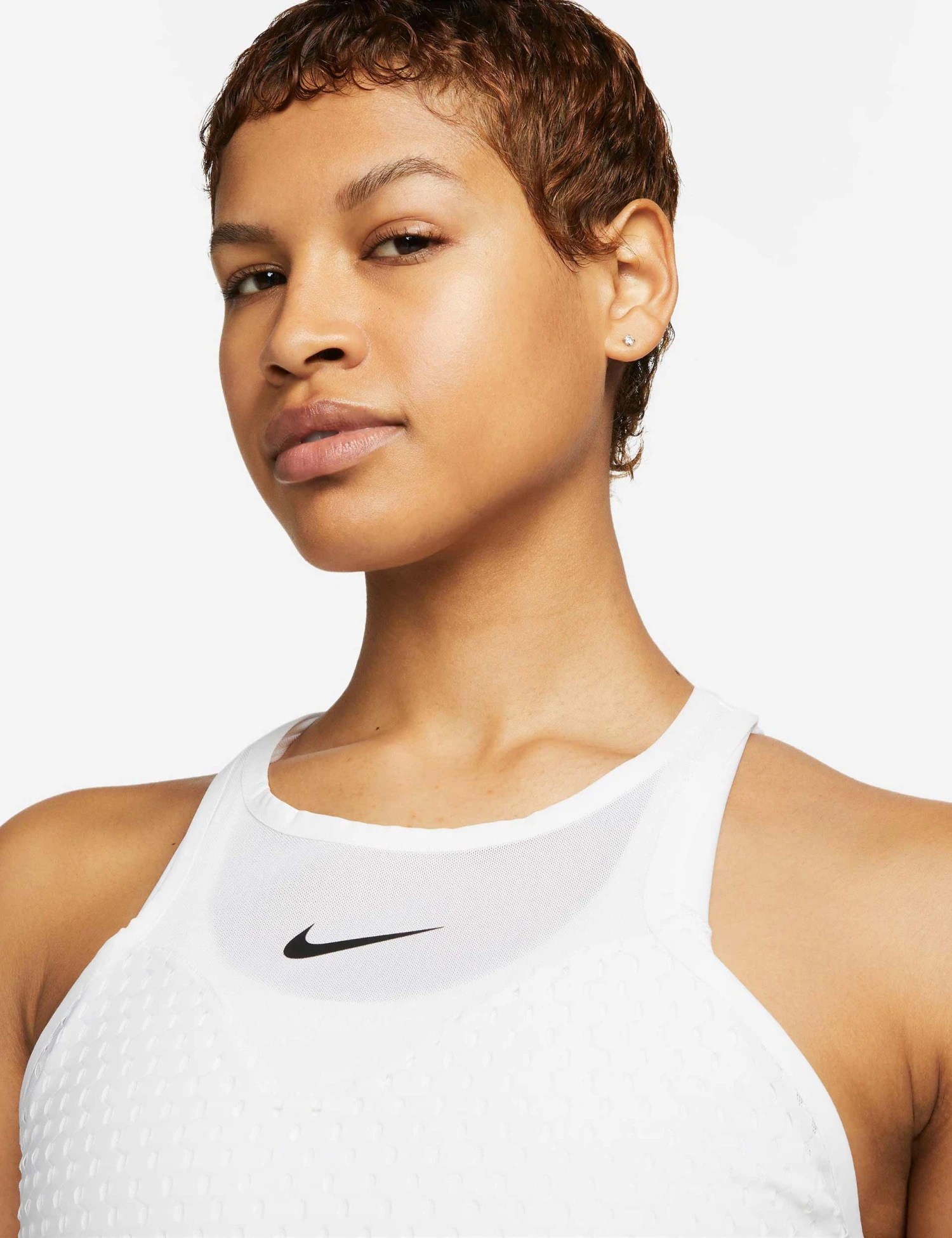 NikeCourt Dri-FIT Slam Tank - White/Black 5 NikeCourt Dri-FIT Slam Tank - White/Black - Image 3