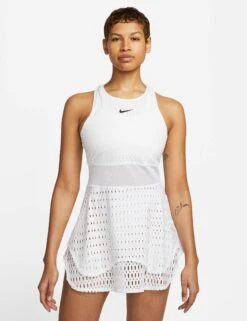 NikeCourt Dri-FIT Slam Tennis Dress - White/Black