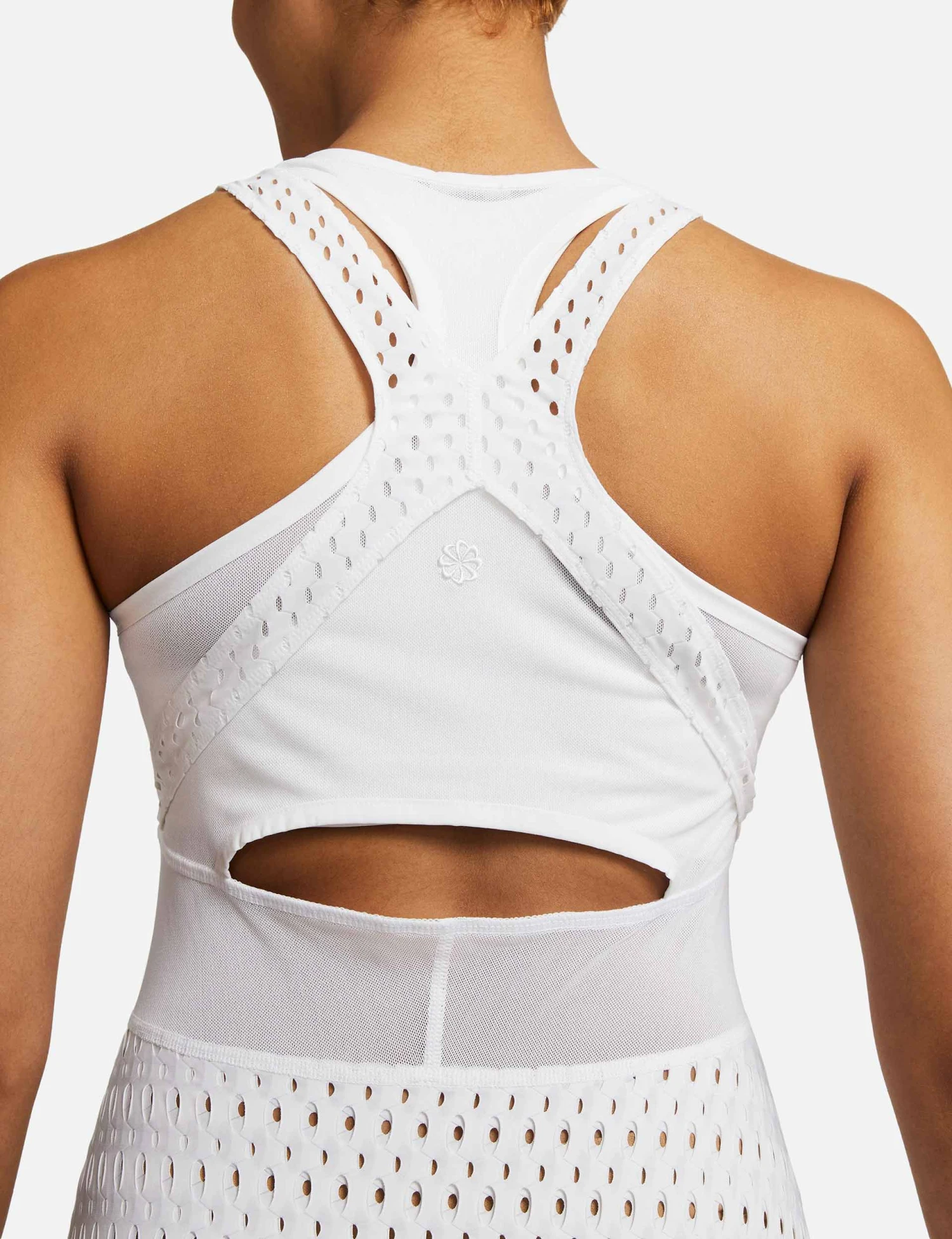 NikeCourt Dri-FIT Slam Tennis Dress - White/Black 5 NikeCourt Dri-FIT Slam Tennis Dress - White/Black - Image 4