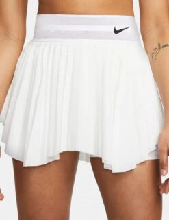 NikeCourt Dri-FIT Slam Tennis Skort - White/Black -Sportswear Store nike nikecourt dri fit slam tennis skirt white black DV3042 100 2