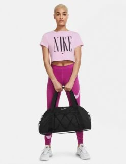 Nike One Club Duffel Bag - Black/White -Sportswear Store nike one club duffel bag black white CV0062 010 3