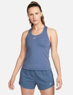 Nike Swoosh Bra Tank - Diffused Blue/White