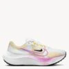 Nike Zoom Fly 5 Shoes - White/Vivid Sulphur/Amber Brown/Rush Fuchsia