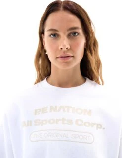 Base Down Sweat - Optic White -Sportswear Store pe nation base down sweat optic white 233F090 3