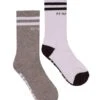 Marathon Crew Sock Twin Pack - White/Grey 2 Marathon Crew Sock Twin Pack - White/Grey -Sportswear Store pe nation marathon crew sock twin pack white grey 1