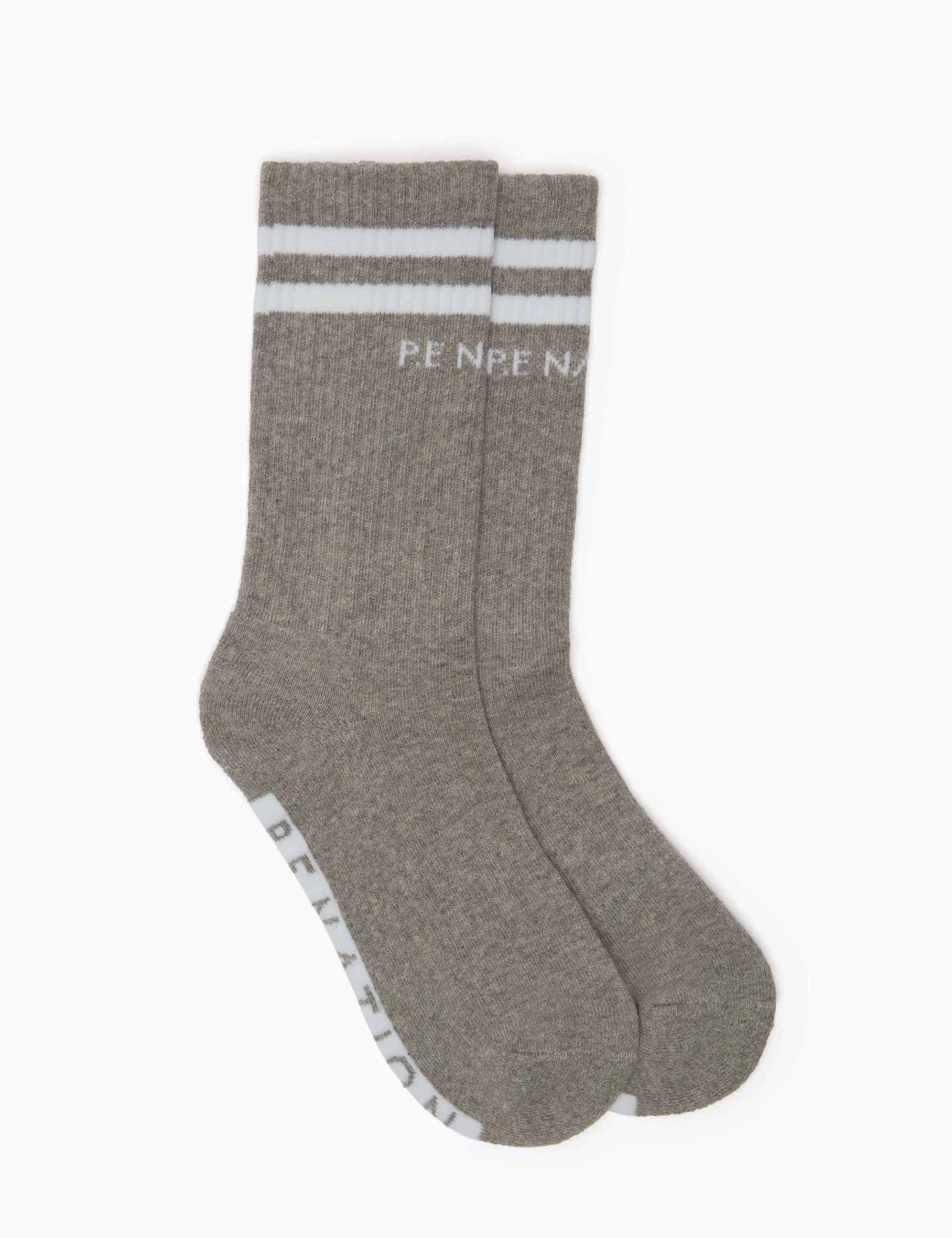 Marathon Crew Sock Twin Pack - White/Grey 7 Marathon Crew Sock Twin Pack - White/Grey - Image 5