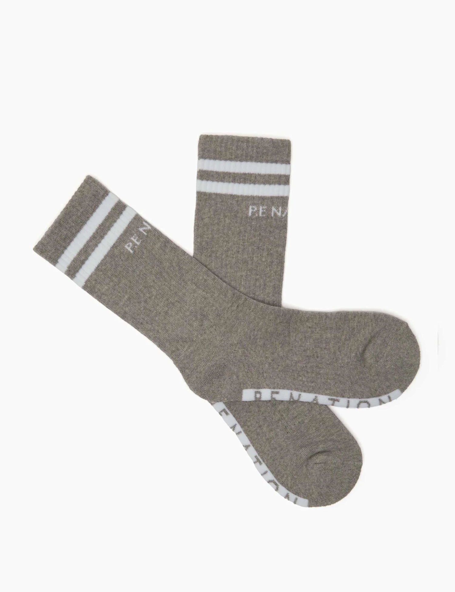 Marathon Crew Sock Twin Pack - White/Grey 8 Marathon Crew Sock Twin Pack - White/Grey - Image 6