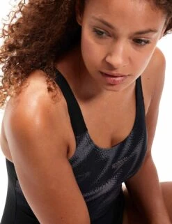 Speedo HyperBoom Placement Muscleback Swimsuit - Black/Grey -Sportswear Store speedo hyperboom placement muscleback swimsuit black grey 8 0869415120 3 b146d478 2d61 4b88 beb5 c9b1137589ae