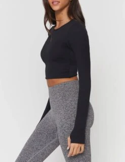 Spiritual Gangster Serene Seamless Twist Back Top - Black 9 Spiritual Gangster Serene Seamless Twist Back Top - Black -Sportswear Store spiritual gangster serene seamless twist back top black FA23619002 3