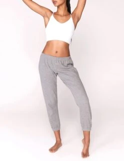 Spiritual Gangster SG Varsity Perfect Sweatpant - Heather Grey -Sportswear Store spiritual gangster sg varsity perfect sweatpant heather grey 4