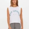 Cropped Muscle Tank - White -Sportswear Store the upside cropped muscle tank white USW223040 1
