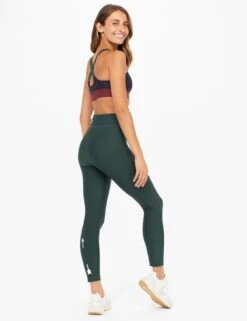 Matte Tech Midi Pant - British Racing Green -Sportswear Store the upside matte tech midi pant green USW321114 2