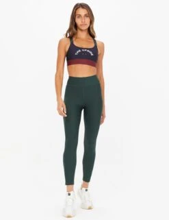 Matte Tech Midi Pant - British Racing Green -Sportswear Store the upside matte tech midi pant green USW321114 5