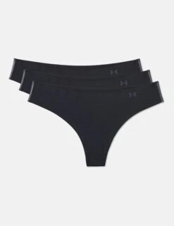 Under Armour Pure Stretch Thong Underwear 3-Pack - Black