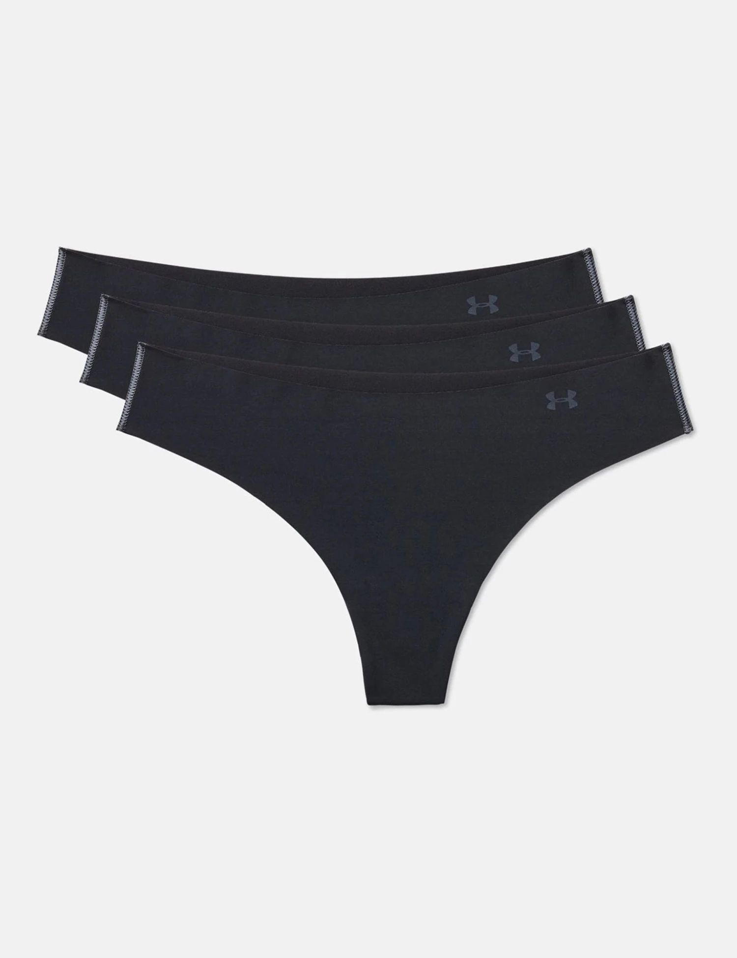 Under Armour Pure Stretch Thong Underwear 3-Pack - Black 3 Under Armour Pure Stretch Thong Underwear 3-Pack - Black