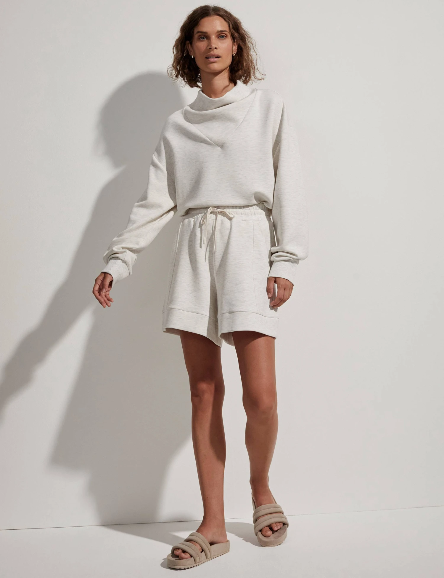 Varley Alder Short - Ivory Marl 8 Varley Alder Short - Ivory Marl - Image 6