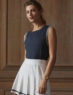 Varley Wellings Performance Tank - Blue Nights -Sportswear Store varley wellings performance tank blue nights VAR01524 1